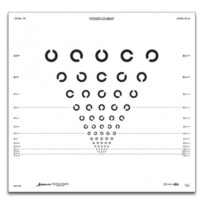 Hovedbilde ETDRS chart - Landolt rings